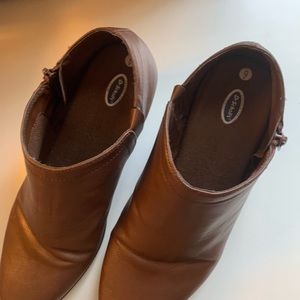 Dr. Scholls booties.